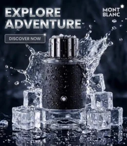 Montblanc fragrance ad campaign showcasing creative branding excellence from the best digital marketer in Kerala.